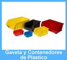gaveta y contenedores de plastico